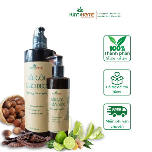 Dầu gội thảo dược Huna’s Home – Bí quyết cho mái tóc suôn mượt, chắc khỏe từ thiên nhiên