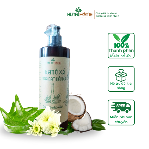 Kem ủ sả nha đam dầu dừa Huna’s Home – Giải pháp phục hồi tóc hư tổn từ thiên nhiên