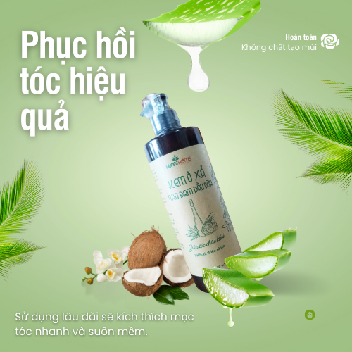 Kem ủ sả nha đam dầu dừa Huna’s Home – Giải pháp phục hồi tóc hư tổn từ thiên nhiên - Ảnh 3