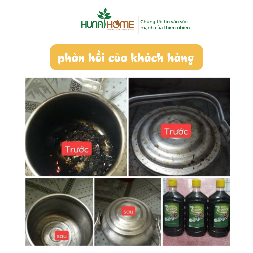 Nước Rửa Chén Bát Enzym Bồ Hòn Đậm Đặc Huna’s Home - Ảnh 5