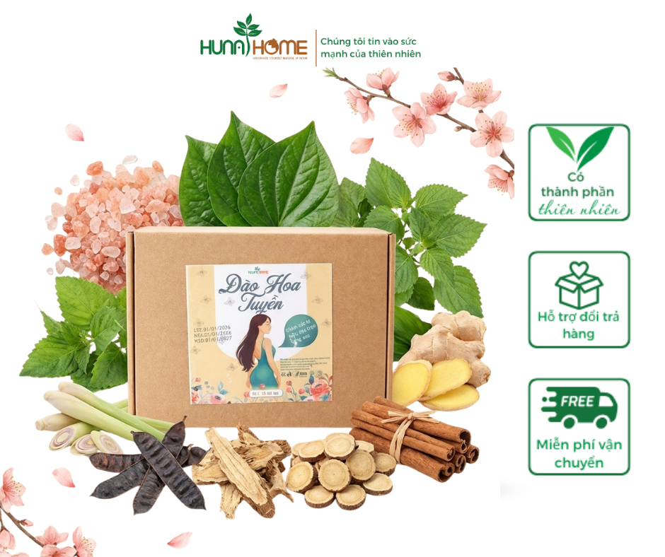 Bột Ngâm Mông Thảo Dược Đào Hoa Tuyền – Giải Pháp Chăm Sóc Vùng Kín Dịu Nhẹ Từ Thiên Nhiên