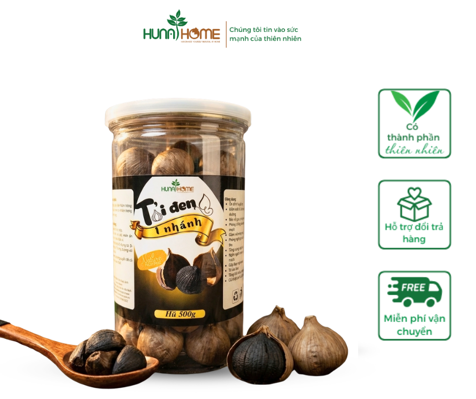 Tỏi đen một nhánh Huna's Home – Thực phẩm giàu dinh dưỡng giúp tăng cường sức khỏe