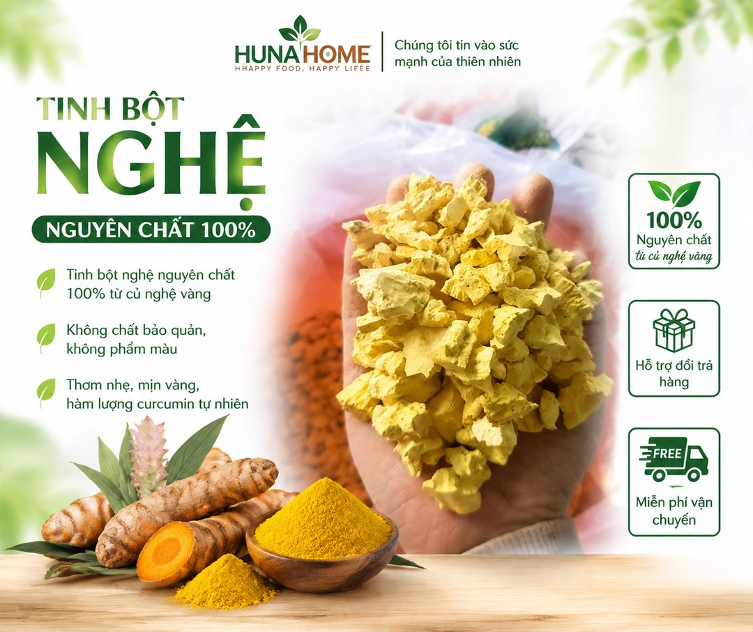 Tinh bột nghệ Hương Quê