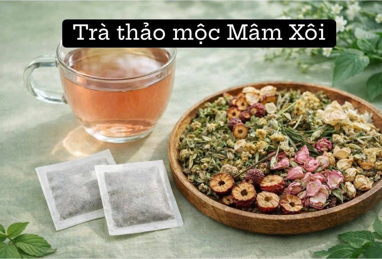 Trà Mâm Xôi Thảo Mộc Huna's Home dạng túi lọc