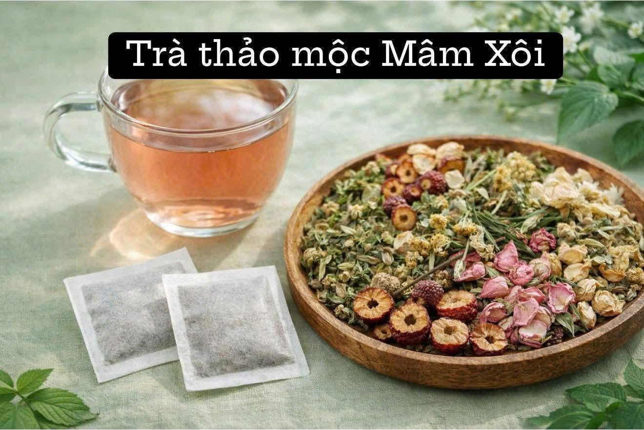 Trà Mâm Xôi Thảo Mộc Huna's Home dạng túi lọc