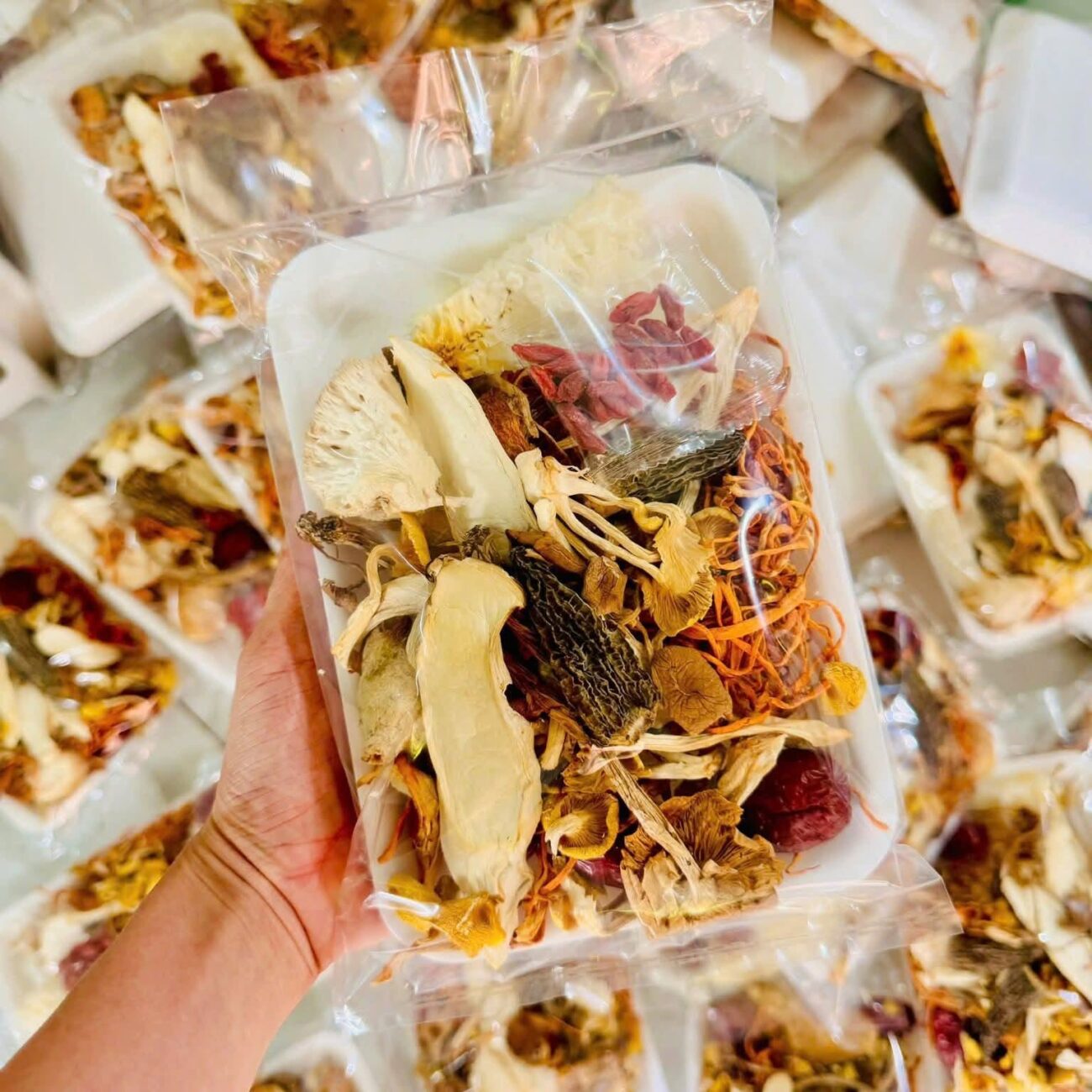 Khay set canh nấm dưỡng sinh 50g